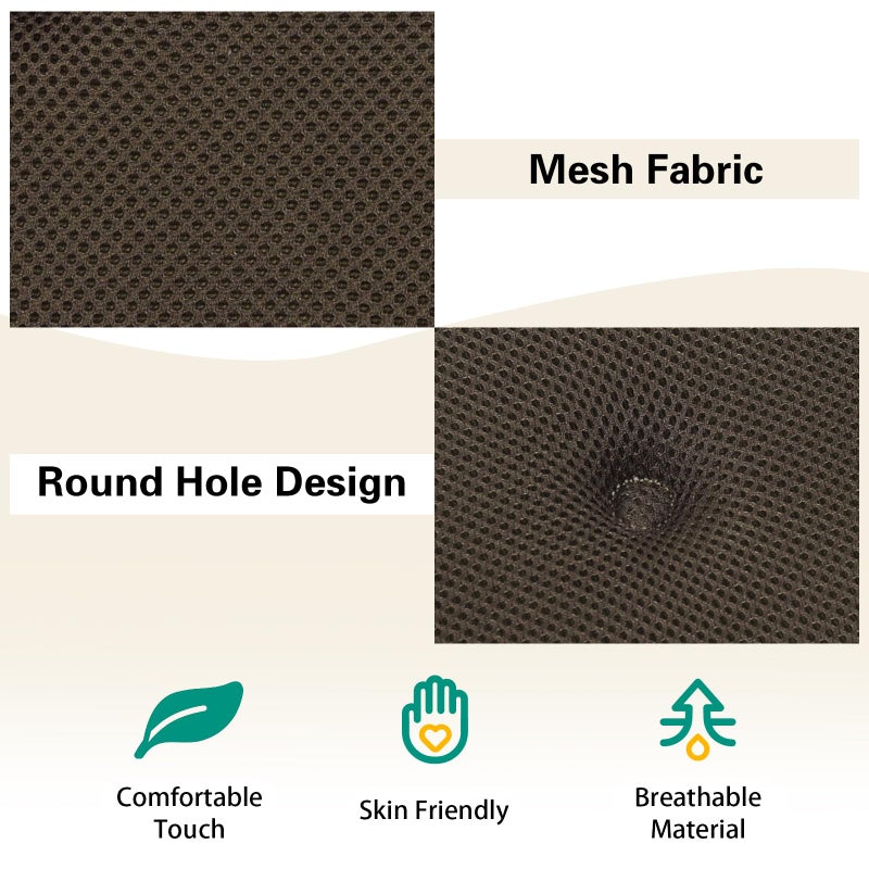 baibu Bar Stool Cushions, Super Breathable Round Bar Stool Cover Seat Cushion Brown 13" - One Cushion Only - Image 5